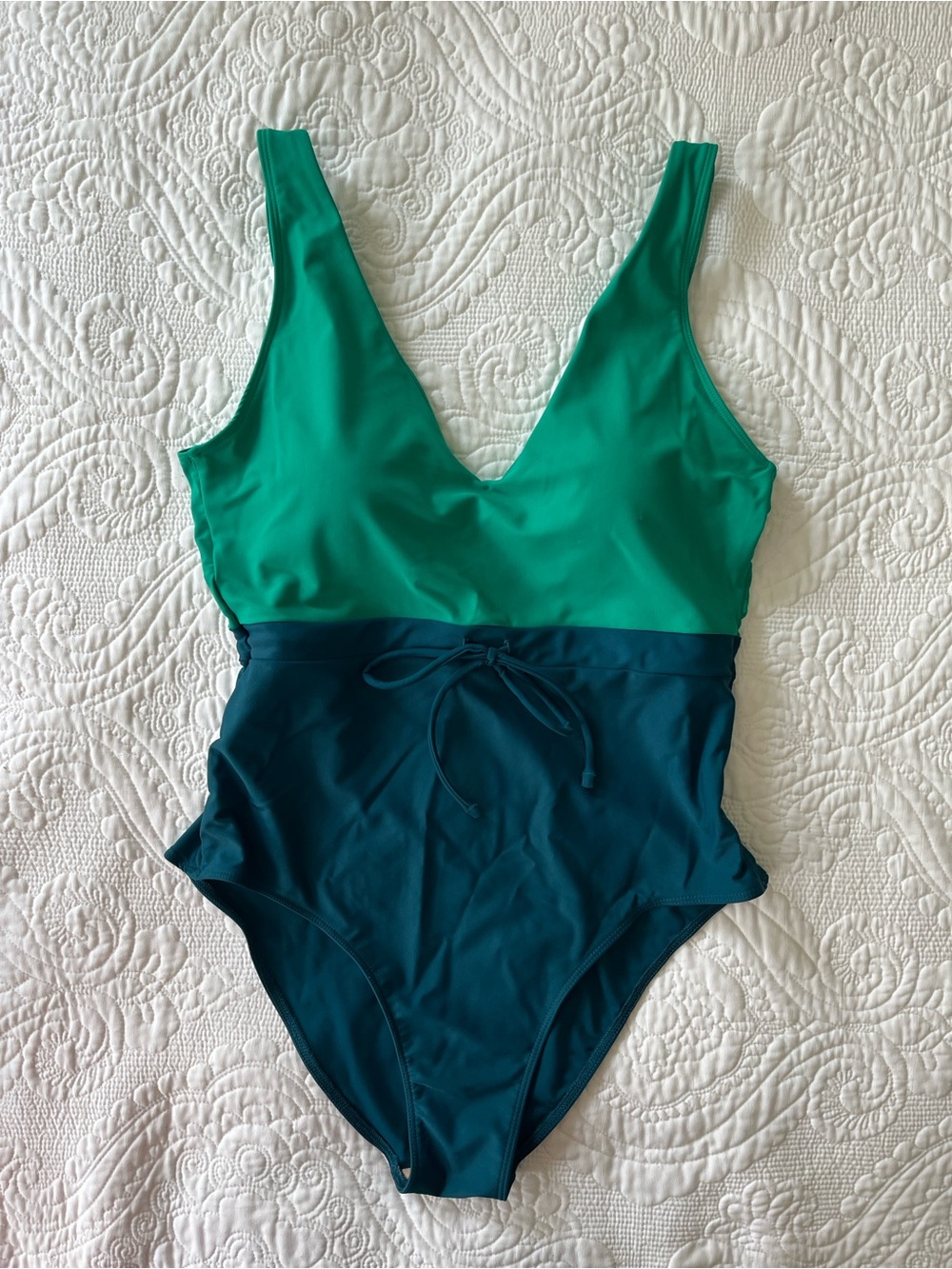 Summersalt Green and Blue One-Piece Swimsuit